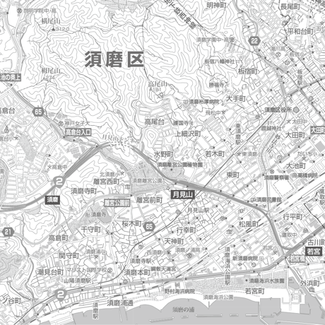 神戸市須磨区地図 | STORES