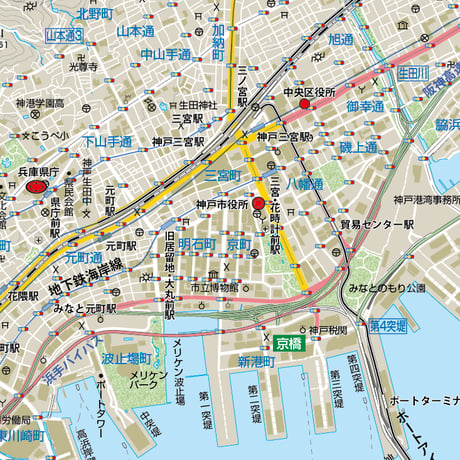 B神戸市中央区1/25000PDF地図タウンロード販売