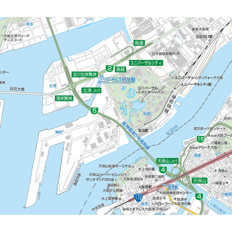 A大阪市此花区1／25,000地図タウンロード販売