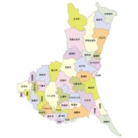 47都道府県行政区_茨城県無料地図