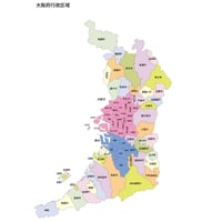 47都道府県行政区_大阪府無料地図