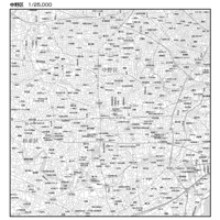 C東京中野区1/25000白地図ダウンロード販売