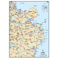 県別マップ　B大分県地図ダウンロード販売