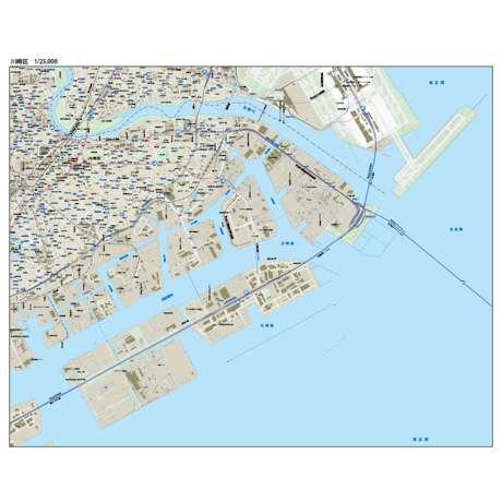 B川崎市川崎区1/25000地図ダウンロード販売