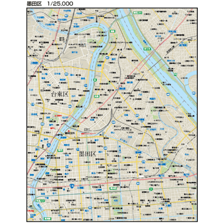 B東京都墨田区1/25000ダウンロード販売