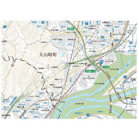 A大山崎町1／25,000PDF地図タウンロード販売