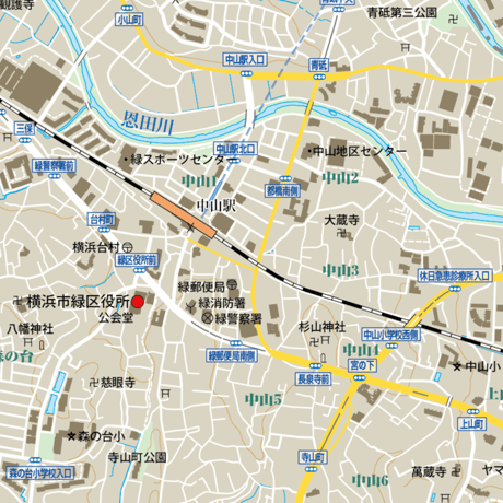 B横浜市緑区1/25000地図タウンロード販売