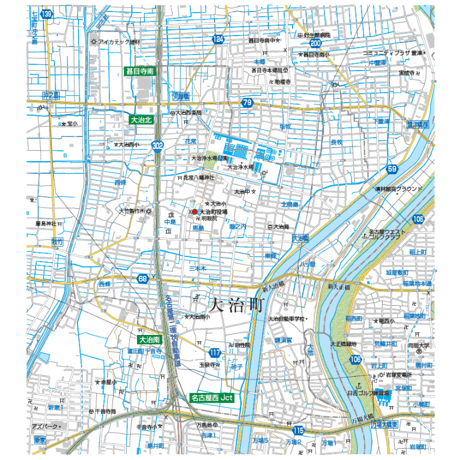 A大治町 1／25,000PDF地図タウンロード販売