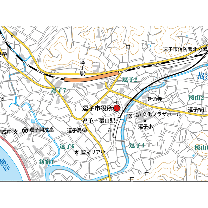 A逗子市1/25000地図ダウンロード販売 | 地図素材