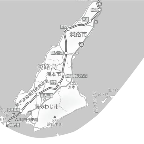 県別マップ　C県境カット兵庫県白地図ダウンロード販売