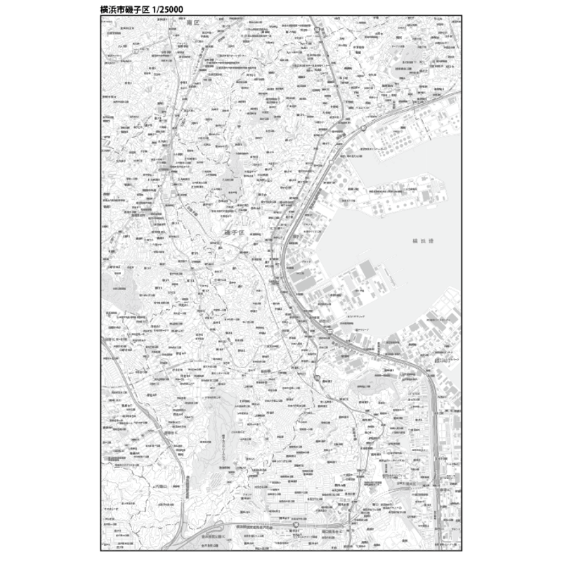 神奈川県横浜市 磯子区 地図 平成6年度版 神奈川県横浜市磯子区の地図 | Map-It マップ・イット
