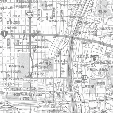 無料Cタイプ1/25000白地図サンプル
