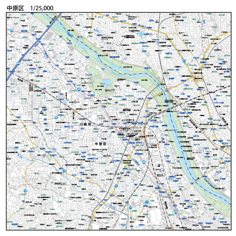 BLUEMAP 川崎市 中原区 住宅表示地図 BLUEMAP 川崎市 中原区 住宅表示地図 BLUEMAP 川崎市 中原区