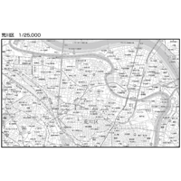 C東京都荒川区1/25000白地図ダウンロード販売