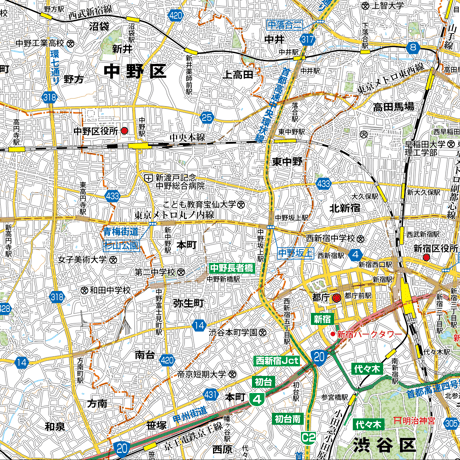 A東京23区全図　1／50,000地図タウンロード販売