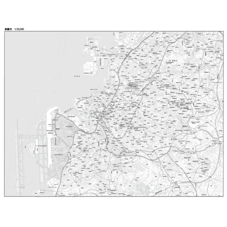 C那覇市1/20000白地図ダウンロード販売