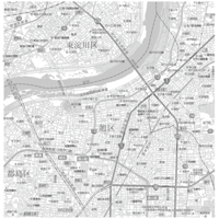 C大阪市旭区1／25,000白地図タウンロード販売