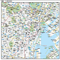 A東京都港区1/25000地図ダウンロード販売