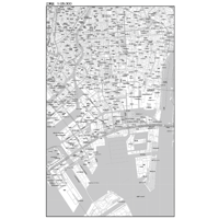 C東京都江東区1/25000白地図ダウンロード販売