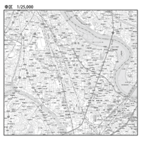 C川崎市幸区1/25000白地図ダウンロード販売