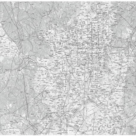 C京都市南部白地図　1／50,000PDFタウンロード販売