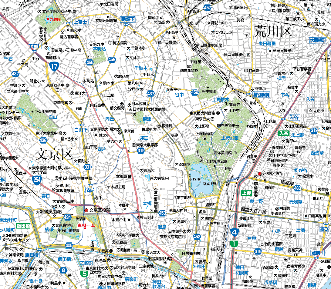 ２３区明細地図 A東京23区全図1／25,000地図ダウンロード販売 | 地図素材