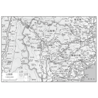 県別マップ　C山梨県白地図ダウンロード販売