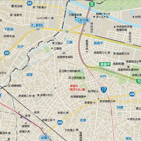 B東京都板橋区1/25000ダウンロード販売