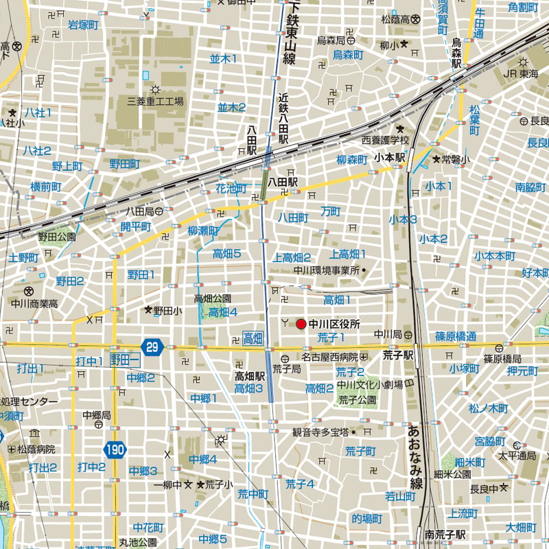 B名古屋市中川区1/25000PDF地図タウンロード販売 | 地図素材