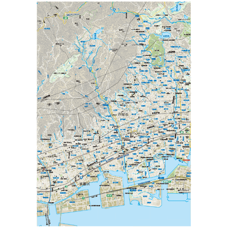B芦屋市全図1/25000PDF地図タウンロード販売