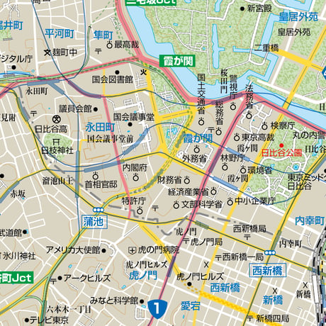 B東京都千代田区1/25000地図ダウンロード販売