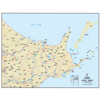 県別マップ　B北海道網走ダウンロード販売