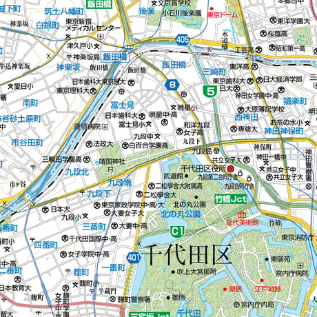 A東京都千代田区1/25000地図ダウンロード販売
