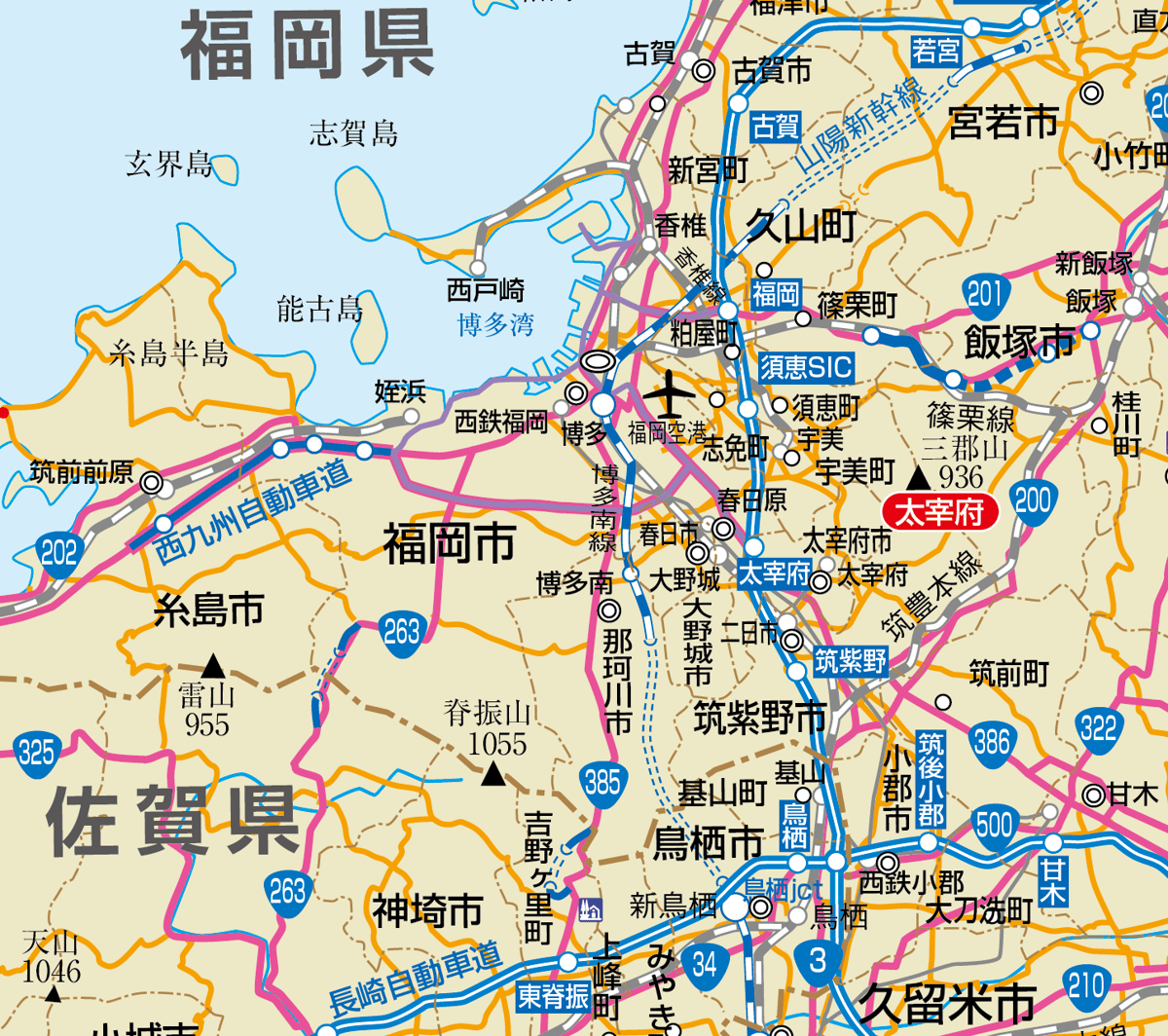 B地方別マップ 九州地方地図ダウンロード販売 | 地図素材