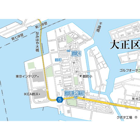 A大阪市大正区1／25,000地図タウンロード販売
