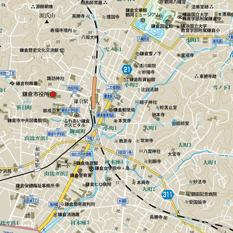 B鎌倉市1/25000地図ダウンロード販売