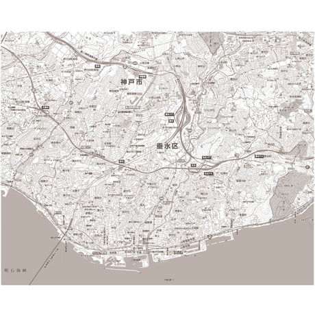 C神戸市垂水区1/25000白地図タウンロード販売