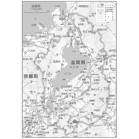 県別マップ　C滋賀県白地図ダウンロード販売