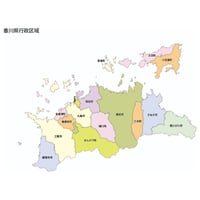 47都道府県行政区_香川県無料地図