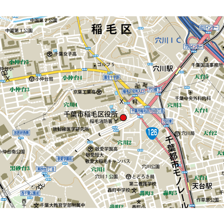 B千葉市稲毛区1/25000地図ダウンロード販売