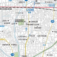 A京都区別山科区1／25,000PDF地図タウンロード販売