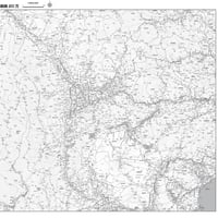 Cタイプ山梨県詳細白地図1/200000タウンロード販売