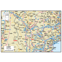 県別マップ　B山梨県地図ダウンロード販売
