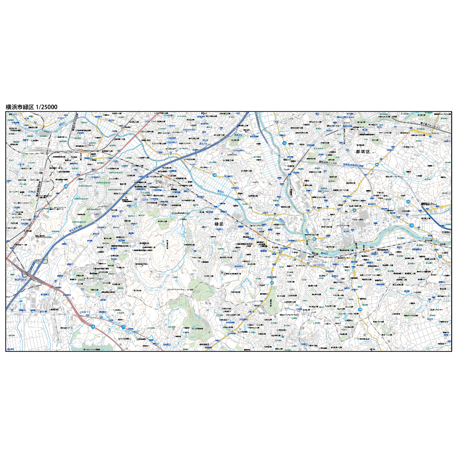 A横浜市緑区1/25000地図ダウンロード販売