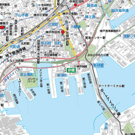 A神戸市中央区1/25000PDF地図タウンロード販売
