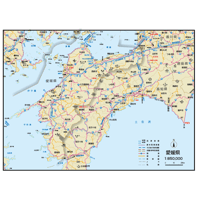 県別マップ　B愛媛県地図ダウンロード販売