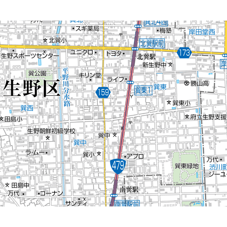 A大阪市生野区1／25,000地図タウンロード販売
