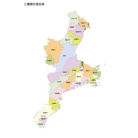 47都道府県行政区_三重県無料地図