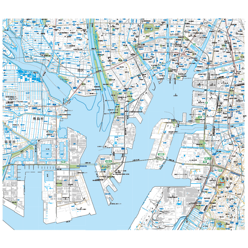 A名古屋市港区1/25000PDF地図タウンロード販売 | 地図素材