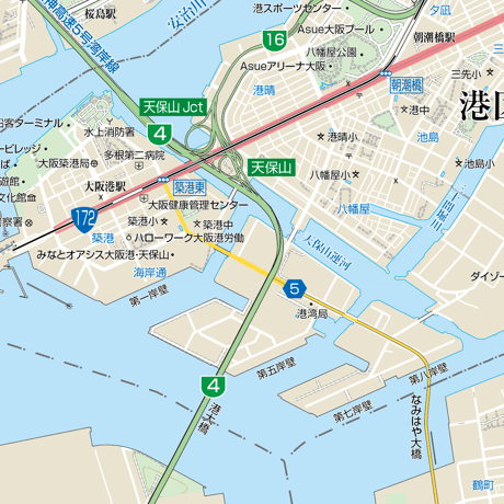 B大阪市港区1／25,000地図タウンロード販売